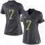 Nike Denver Broncos #7 John Elway Black Womens Stitched NFL Limited 2016 Salute to Service Jersey