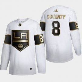 Los Angeles Kings #8 Drew Doughty Mens Adidas White Golden Edition Limited Stitched NHL Jersey