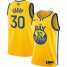 Nike Golden State Warriors #30 Stephen Curry 2022 NBA Finals Mens Yellow The Bay City Edition Jersey Mens