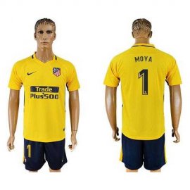 Atletico Madrid #1 Moya Away Soccer Club Jersey