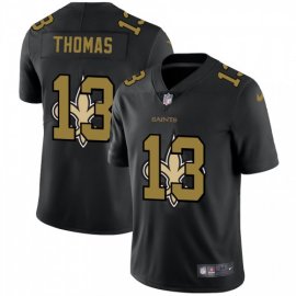 New Orleans New Orleans Saints #13 Michael Thomas Mens Nike Team Logo Dual Overlap Limited NFL Jersey Black