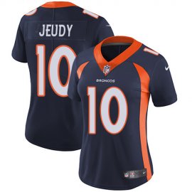 Nike Denver Broncos #10 Jerry Jeudy Navy Blue Alternate Womens Stitched NFL Vapor Untouchable Limited Jersey