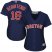 Boston Red Sox #16 Andrew Benintendi Navy Blue Alternate Womens Stitched MLB Jersey