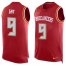 Nike Tampa Bay Buccaneers #9 Matt Gay Red Team Color Mens Stitched NFL Limited Tank Top Jersey
