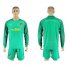 Atletico Madrid Blank Green Goalkeeper Long Sleeves Soccer Club Jersey