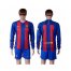 Barcelona Blank Home Long Sleeves Soccer Club Jersey