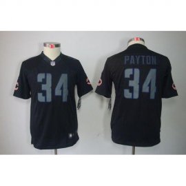 Nike Chicago Bears #34 Walter Payton Black Impact Youth Stitched NFL Limited Jersey