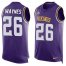 Nike Minnesota Vikings #26 Trae Waynes Purple Team Color Mens Stitched NFL Limited Tank Top Jersey
