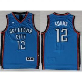 Oklahoma City Thunder 12 Steven Adams Blue Revolution 30 Swingman NBA Jerseys Cheap