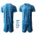 Spain Blank Blue Goalkeeper Kid Soccer Country Jersey