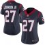 Nike Houston Texans #27 Duke Johnson Jr Navy Blue Team Color Womens Stitched NFL Vapor Untouchable Limited Jersey
