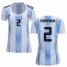 Womens Argentina #2 Mammana Home Soccer Country Jersey