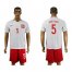 Poland #5 Borysiuk Home Soccer Country Jersey