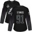 Adidas Tampa Bay Lightning #91 Steven Stamkos Black Alternate Authentic Womens 2020 Stanley Cup Champions Stitched NHL Jersey