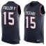 Nike Houston Texans #15 Will Fuller V Navy Blue Team Color Mens Stitched NFL Limited Tank Top Jersey