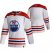 Edmonton Oilers Blank White Mens Adidas 2020-21 Reverse Retro Alternate NHL Jersey