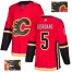 Adidas Calgary Flames #5 Mark Giordano Red Home Authentic Fashion Gold Stitched NHL Jersey