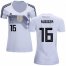 Womens Germany #16 Rudiger White Home Soccer Country Jersey