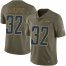 Nike Los Angeles Chargers #32 Justin Jackson Olive Mens Stitched NFL Limited 2017 Salute To Service Jersey
