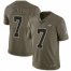 Nike New Orleans Saints #7 Taysom Hill Olive Mens Stitched NFL Limited 2017 Salute To Service Jersey