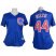 Chicago Cubs #44 Anthony Rizzo Blue Alternate Womens Stitched MLB Jersey