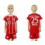 Bayern Munchen #25 Muller Home Kid Soccer Club Jersey