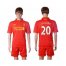 Liverpool #20 Lallana Red Home Soccer Club Jersey