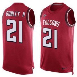 Nike Atlanta Falcons #21 Todd Gurley II Red Team Color Mens Stitched NFL Limited Tank Top Jersey