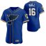 St. Louis Blues #16 Brett Hull Mens 2020 NHL x MLB Crossover Edition Baseball Jersey Blue