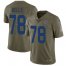 Nike Indianapolis Colts #78 Ryan Kelly Olive Mens Stitched NFL Limited 2017 Salute to Service Jersey