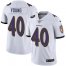 Nike Baltimore Ravens #40 Kenny Young White Mens Stitched NFL Vapor Untouchable Limited Jersey