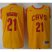 Cleveland Cavaliers 21 Andrew Wiggins Yellow Revolution 30 Swingman NBA Jerseys