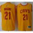 Cleveland Cavaliers 21 Andrew Wiggins Yellow Revolution 30 Swingman NBA Jerseys
