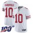 Nike San Francisco 49ers #10 Jimmy Garoppolo White Youth Stitched NFL 100th Season Vapor Limited Jersey
