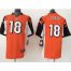 Nike Cincinnati Bengals #18 A.J. Green Orange Alternate Youth Stitched NFL Elite Jersey