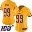 Nike Washington Football Team #99 Chase Young Gold Womens Stitched NFL Limited Rush 100th Season Jersey