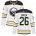 Adidas Buffalo Sabres #26 Rasmus Dahlin White Road Authentic Womens Stitched NHL Jersey