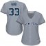New York Yankees #33 Greg Bird Grey Road Womens Stitched MLB Jersey