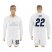 Real Madrid #22 Isco Marine Environmental Protection Home Long Sleeves Soccer Club Jersey
