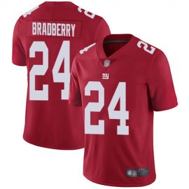 Nike New York Giants #24 James Bradberry Red Mens Stitched NFL Limited Inverted Legend Jersey