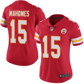 Nike Kansas City Chiefs #15 Patrick Mahomes Red Team Color Womens Stitched NFL Vapor Untouchable Limited Jersey