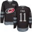 Adidas Carolina Hurricanes #11 Jordan Staal Black 1917-2017 100th Anniversary Stitched NHL Jersey