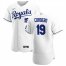 Kansas City Royals #19 Franchy Cordero Mens Nike White Home 2020 Authentic Player MLB Jersey