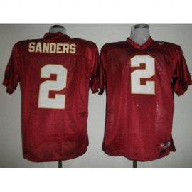 Florida State Seminoles 2 Deion Sanders Red NCAA Jerseys