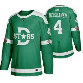 Adidas Dallas Stars #4 Miro Heiskanen Mens Green 2020 Winter Classic Retro NHL Jersey