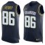 Nike Los Angeles Chargers #86 Hunter Henry Navy Blue Team Color Mens Stitched NFL Limited Tank Top Jersey