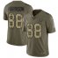 Nike Indianapolis Colts #88 Marvin Harrison Olive/Camo Mens Stitched NFL Limited 2017 Salute To Service Jersey