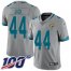Nike Jacksonville Jaguars #44 Myles Jack Silver Mens Stitched NFL Limited Inverted Legend 100th Season Jersey