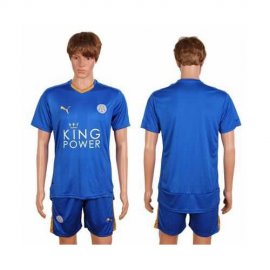 Leicester City Blank Home Soccer Club Jersey