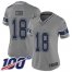 Nike Dallas Cowboys #18 Randall Cobb Gray Womens Stitched NFL Limited Inverted Legend 100th Season Jersey